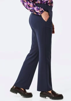 Pantalon à taille élastique avec pinces