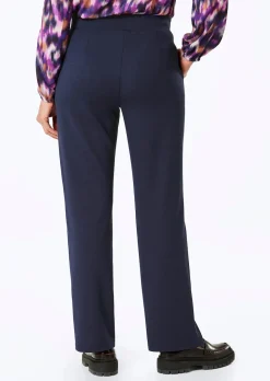 Pantalon à taille élastique avec pinces