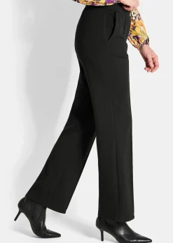 Pantalon à taille élastique avec pinces