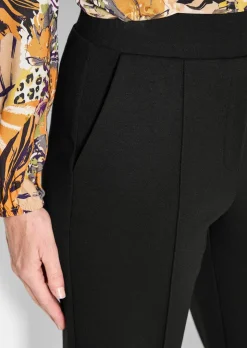Pantalon à taille élastique avec pinces