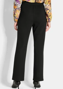 Pantalon à taille élastique avec pinces