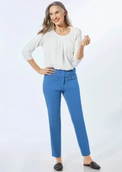 Pantalon étroit en bengaline LOUISA