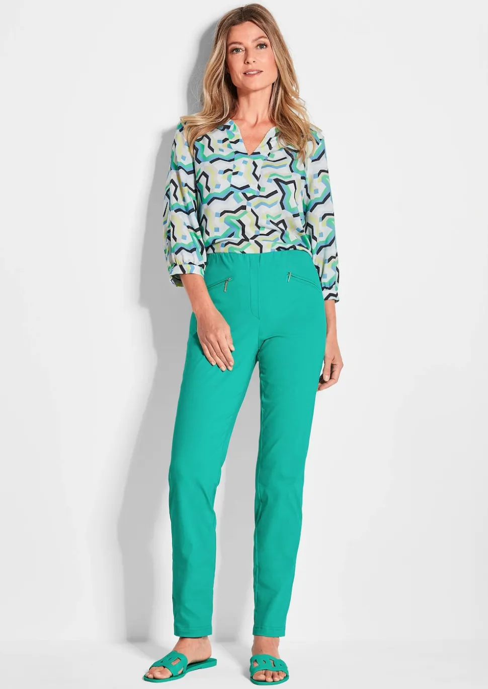 Pantalon étroit en bengaline LOUISA