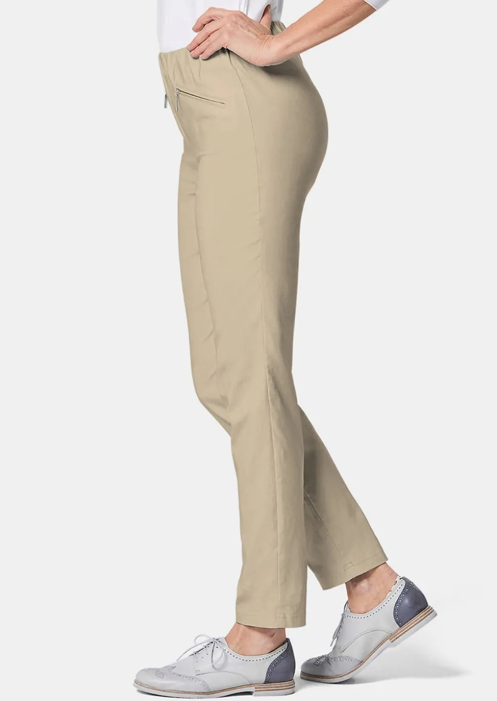 Pantalon étroit en bengaline LOUISA