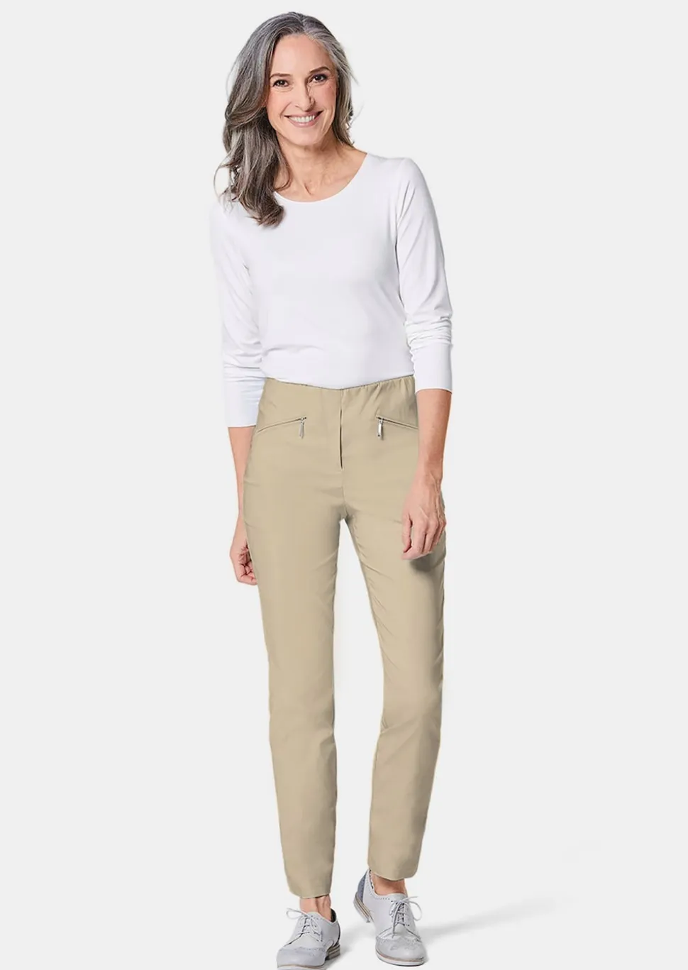 Pantalon étroit en bengaline LOUISA