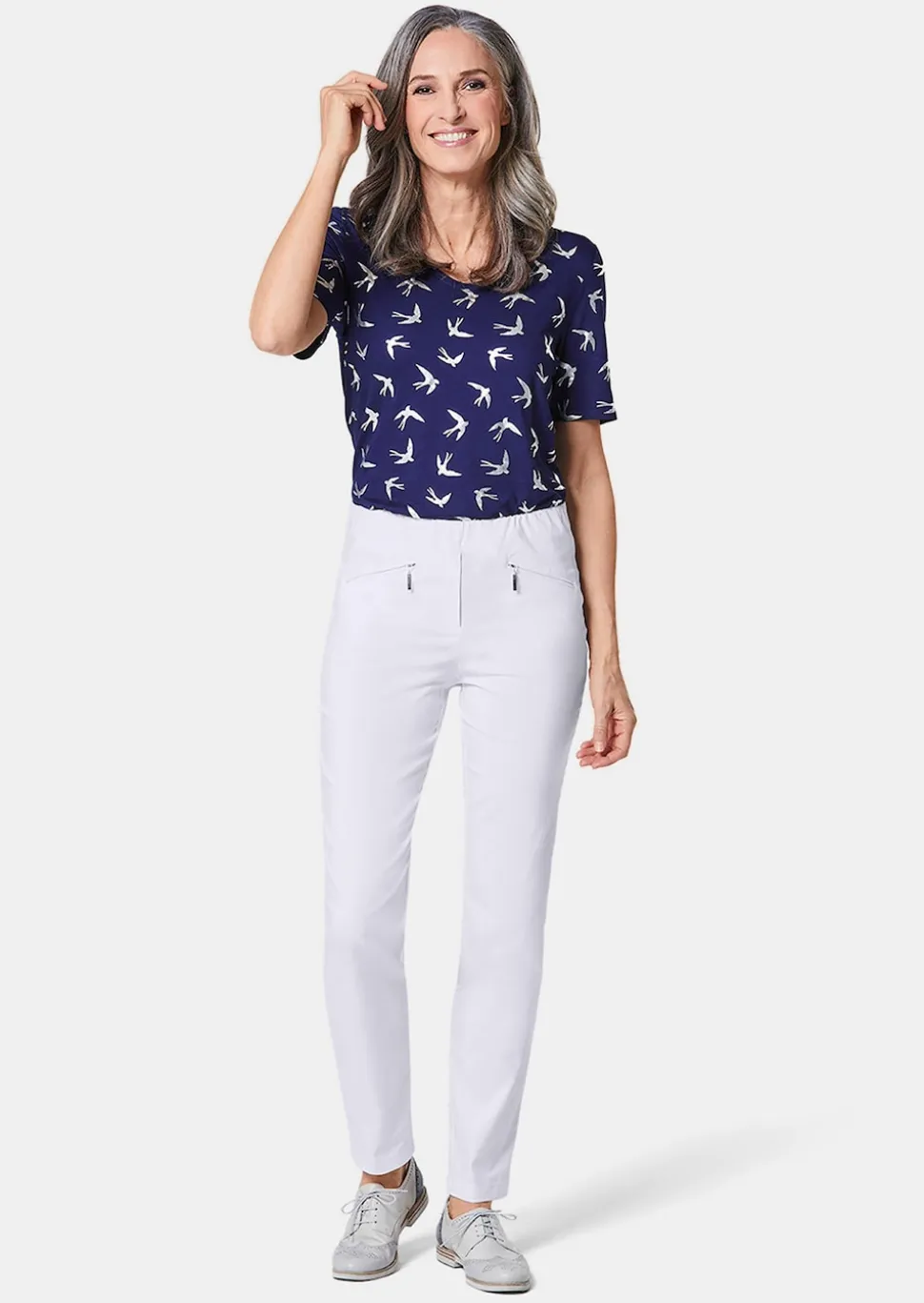 Pantalon étroit en bengaline LOUISA