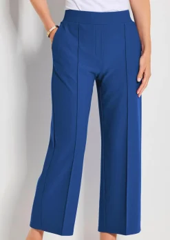 Pantalon VERA en longueur cheville, avec nervures