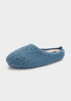 Pantoufles avec peluche et semelle en caoutchouc