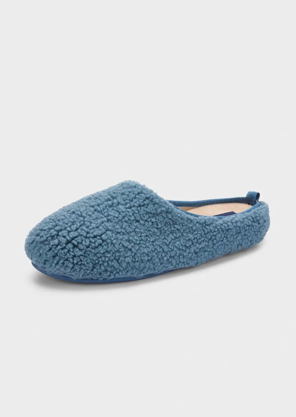 Pantoufles avec peluche et semelle en caoutchouc