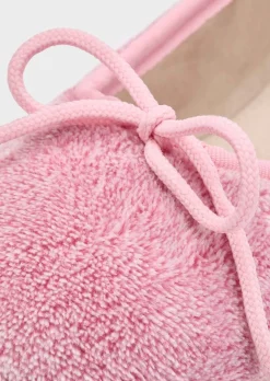 Pantoufles ballerines avec nœud
