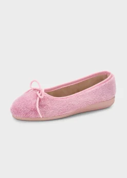 Pantoufles ballerines avec nœud