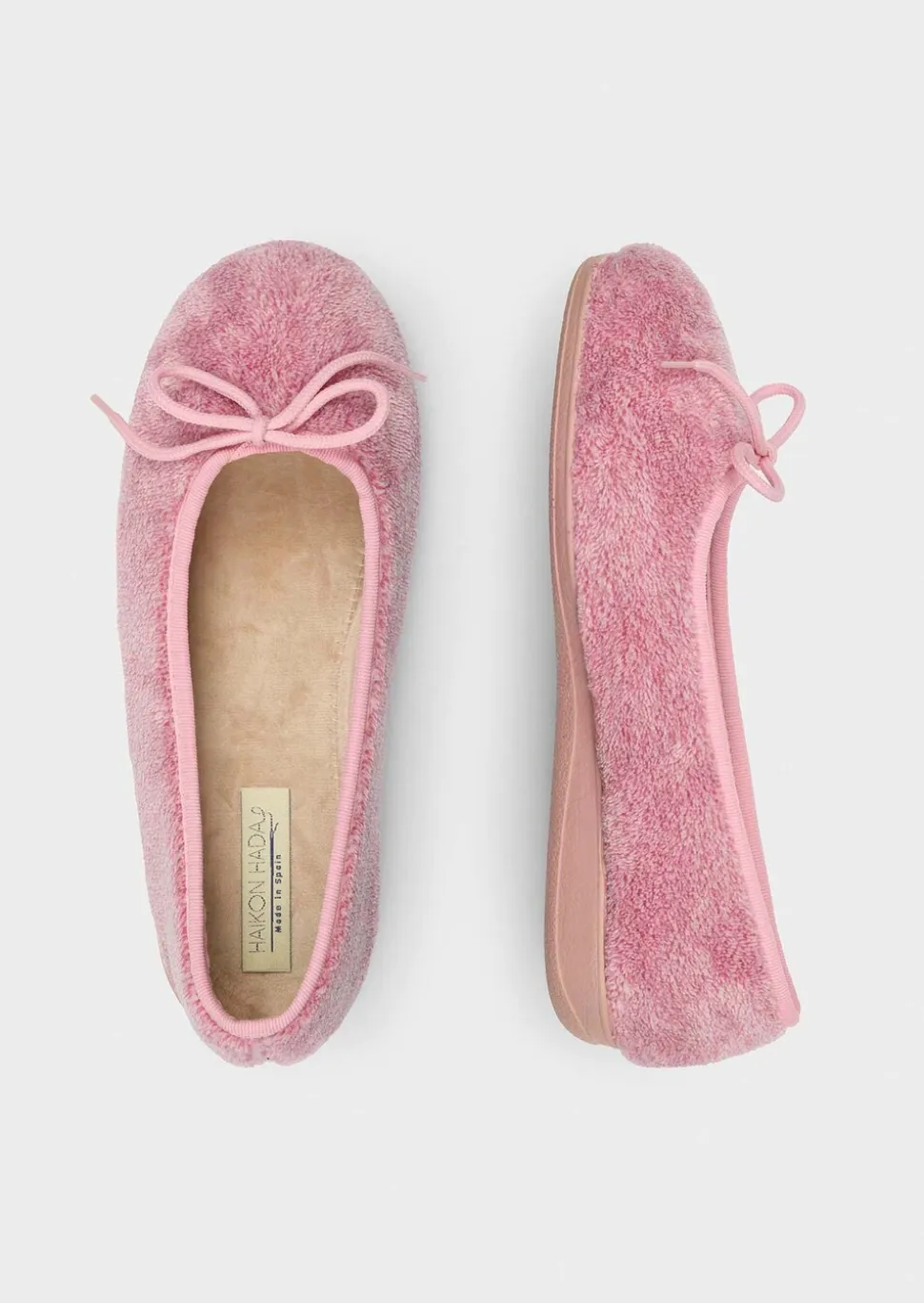 Pantoufles ballerines avec nœud