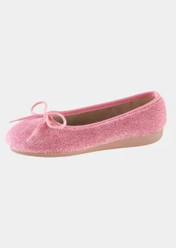 Pantoufles ballerines avec nœud