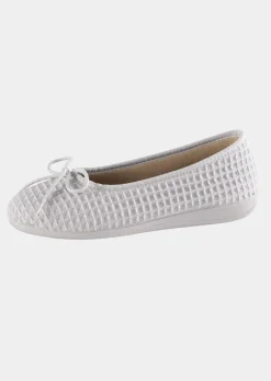 Pantoufles ballerines en coton