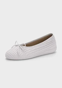 Pantoufles ballerines en coton