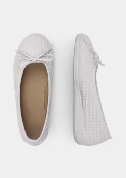 Pantoufles ballerines en coton