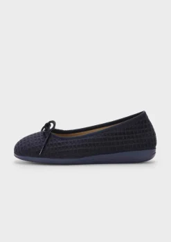 Pantoufles ballerines en coton