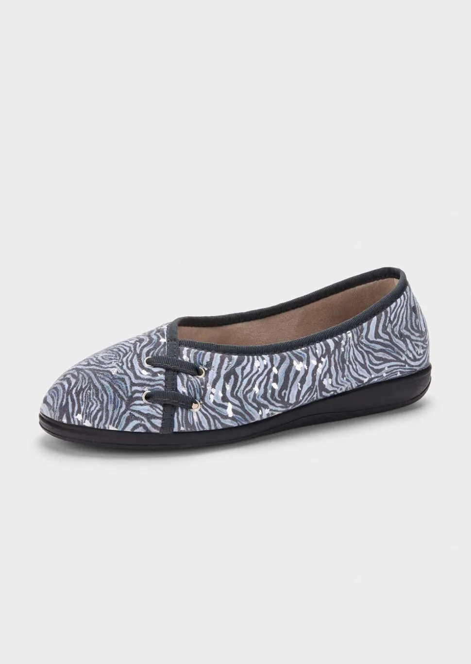 Pantoufles ballerines à motif animal