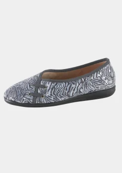 Pantoufles ballerines à motif animal