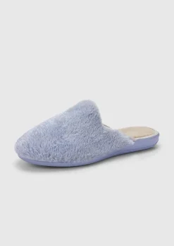 Pantoufles en peluche avec semelle extérieure à surface structurée pour une meilleure accroche.