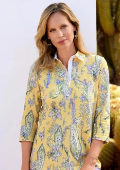 Polo au motif cachemire