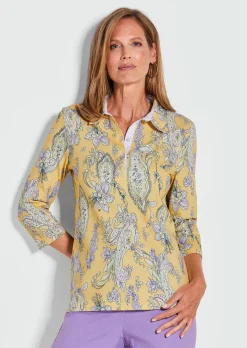 Polo au motif cachemire