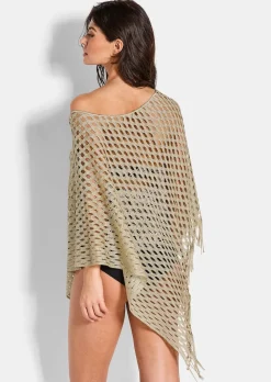 Poncho aspect crocheté