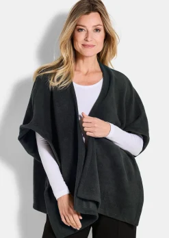 Poncho en laine polaire