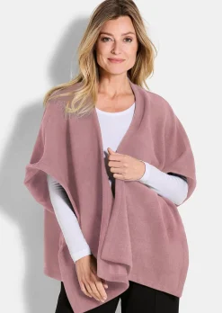 Poncho en laine polaire