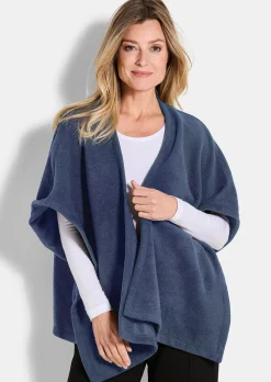 Poncho en laine polaire