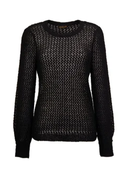 Pull aspect filet avec paillettes