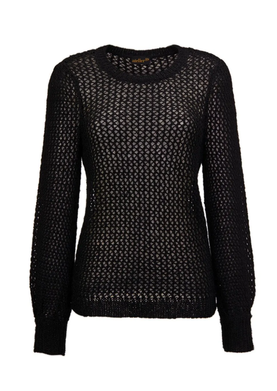 Pull aspect filet avec paillettes