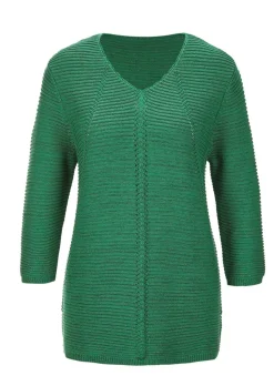 Pull avec détails en tricot