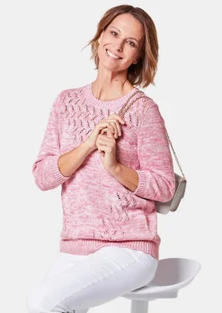 Pull avec motif ajouré séduisant