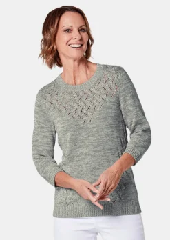 Pull avec motif ajouré séduisant