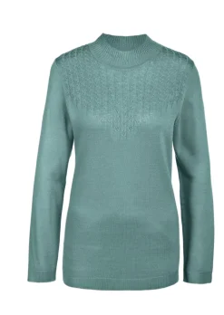 Pull à col droit