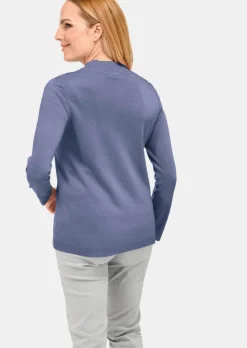 Pull à col droit