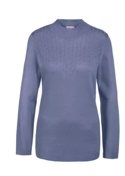 Pull à col droit