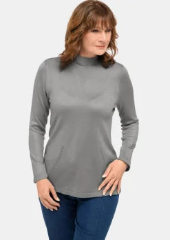 Pull à col droit