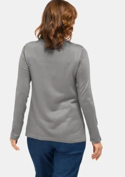 Pull à col droit