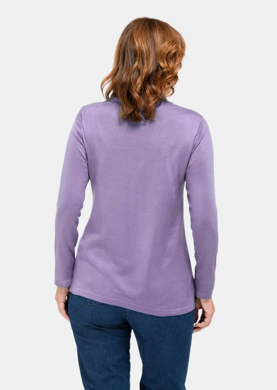 Pull à col droit