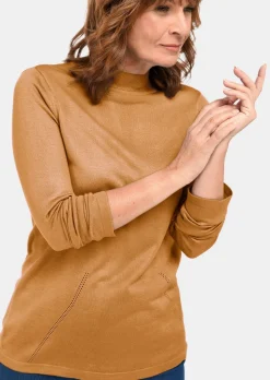Pull à col droit