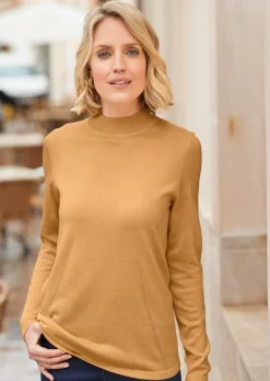 Pull à col droit