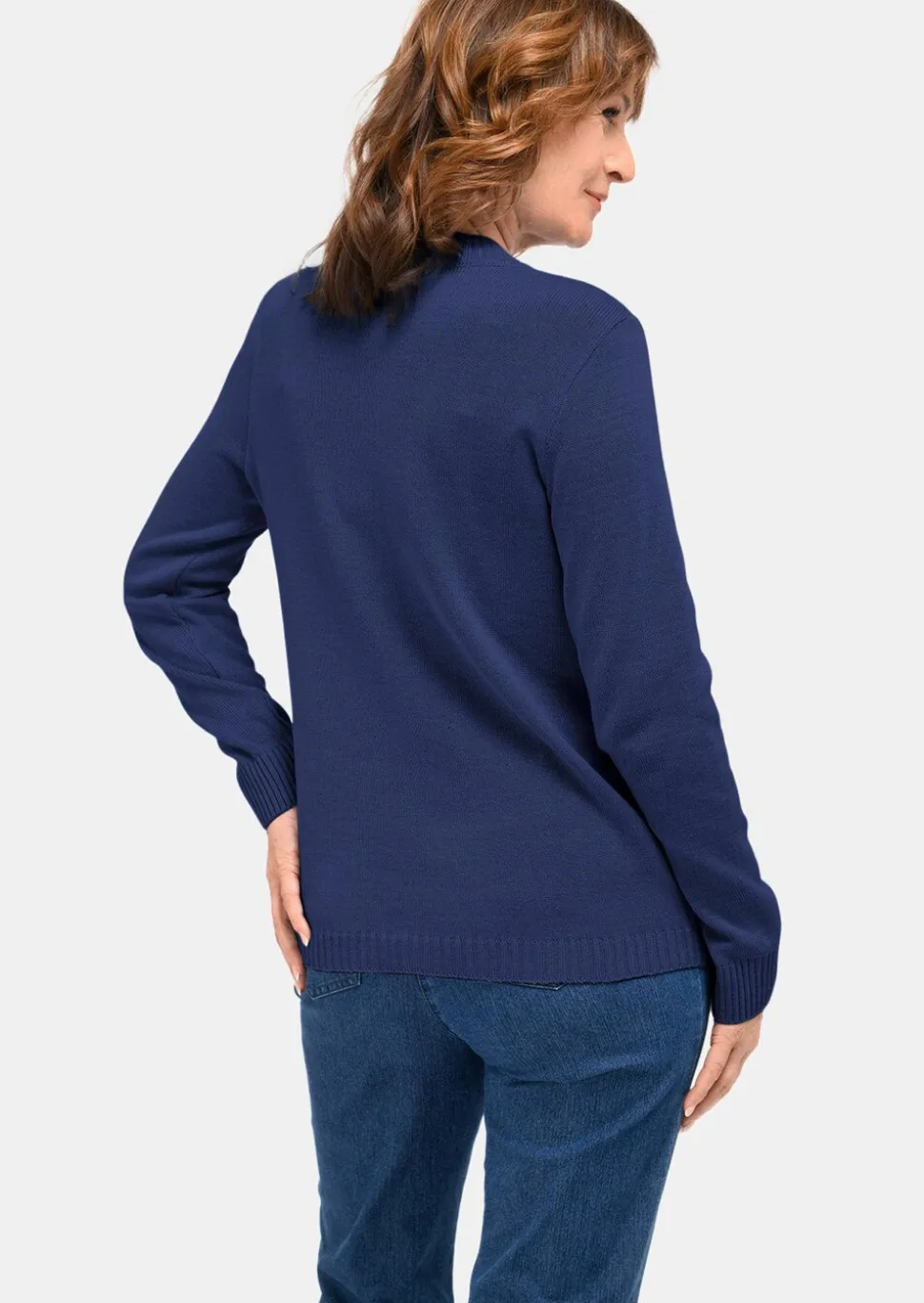 Pull à col droit