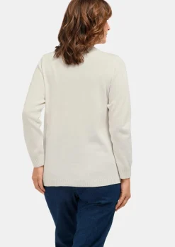 Pull à col droit
