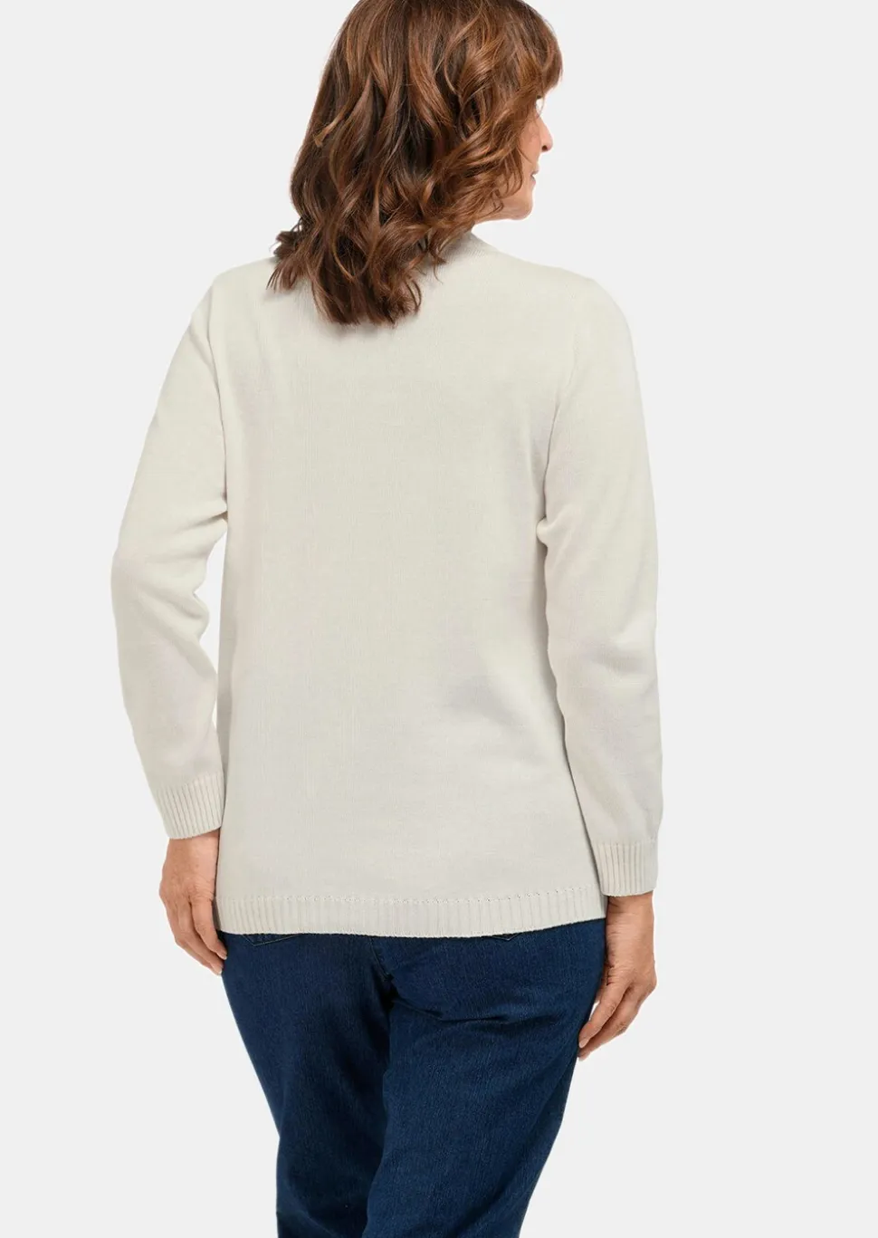 Pull à col droit
