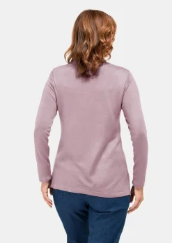 Pull à col droit