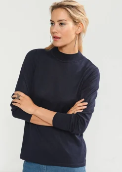Pull à col droit
