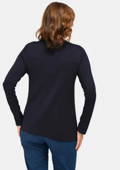 Pull à col droit