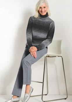 Pull à col roulé avec teneur en laine vierge